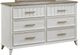 American WoodCrafters Beach Comber Brown/Weathered White Dresser-0