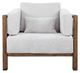 International Furniture Direct Roots Stained Brown/White Accent Chair-2