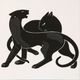 Stylecraft Dann Foley Black Cats Wall Art-2