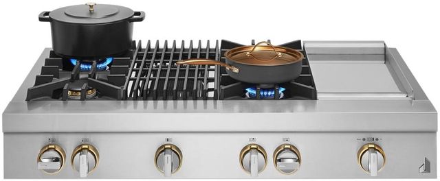 JennAir® RISE™ 48" Stainless Steel Natural Gas Rangetop-1