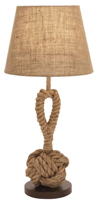 Deco Marche Brown Twisted Rope Table Lamp-0