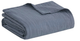Olliix by Clean Spaces Gauze Blue King 100% Cotton Lightweight Blanket-0