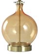 Stylecraft Amber Glass Table Lamp-1