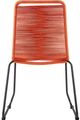 Armen Living Shasta Tange Orange Outdoor Dining Chair-3