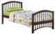 Night & Day Furniture™ Zest Bedroom Molasses Dark Chocolate Twin Panel Bed-0