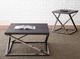 Steve Silver Co. Aegean Black End Table with Nickel Base-1