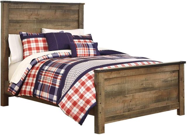 Signature Design by Ashley® Trinell 5-Piece Brown Full Panel Bed Set-1