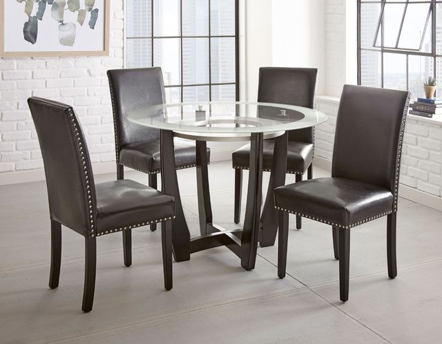 Steve Silver Co. Verano Black Upholstered Dining Side Chair-2