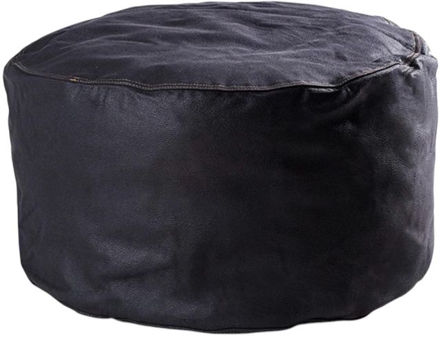 CordaRoy's® Black Pouf Footstool-0