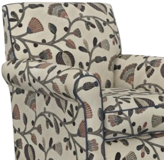 Corinthian Furniture Fondren Tapestry Swivel Accent Chair-1