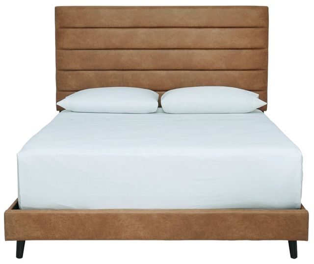 Signature Design by Ashley® Vintasso Brown Queen Upholstered Bed-3