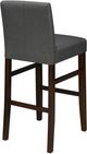 Brassex Inc. 2-Piece Brown/Grey 29'' Bar Stool Set-1