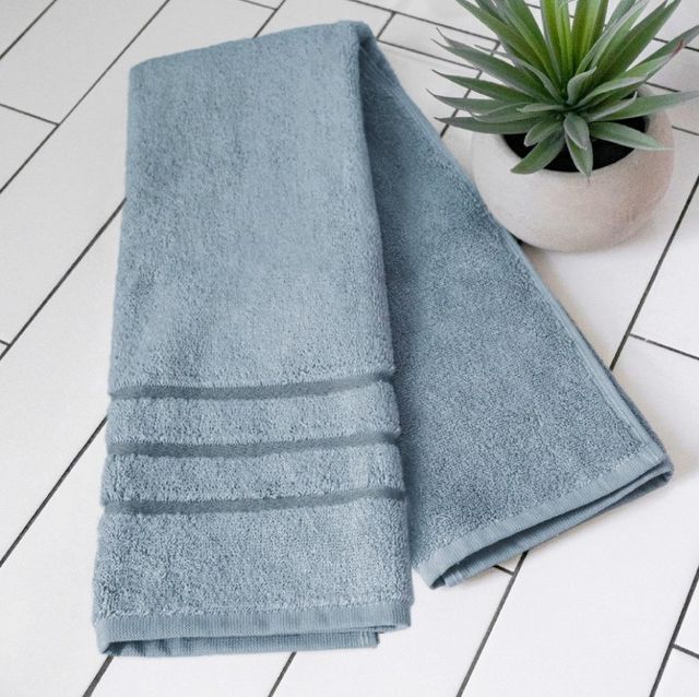 Cariloha Blue Lagoon Viscose and Turkish Cotton Blend Hand Towel-4