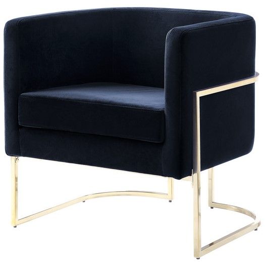 Mazin Furniture Betto Black Accent Chair-1