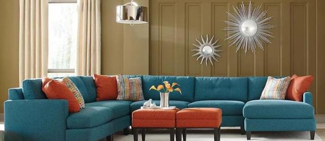 Jonathan Louis Mia 5-Piece Right-Arm Facing Sectional and Chaise-1