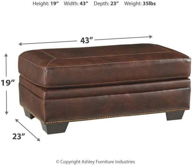 Signature Design by Ashley® Roleson Walnut Ottoman-3