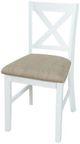Jofran Inc. Hobson Beige/White X-Back Desk Chair-4