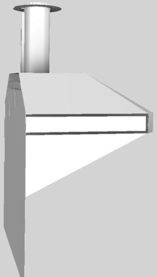 Vent-A-Hood® A Series 36" White Retro Style Wall Mounted Range Hood-3