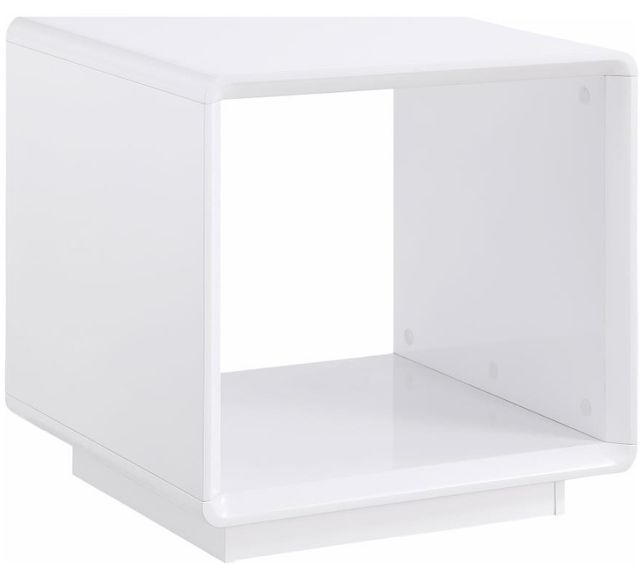 Coaster® Paseo 3-Piece White High Gloss Occasional Table Set-1