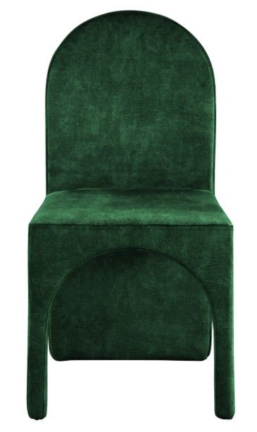 Meridian Furniture Summer Green Velvet Dining Side Chair-1