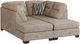 Benchcraft® Olten 2-Piece Mocha Super Chaise Sectional-0