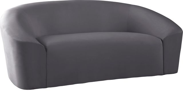 Meridian Furniture Riley Grey Velvet Loveseat-1
