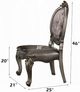 ACME Furniture Versailles 2-Piece Antique Platinum/Silver Side Chair Set-2