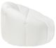 Sagebrook Home White Wood Bolstered Single Seater Chair-1
