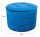 TOV Furniture by TOV Slashed Navy Luna Velvet Ottoman-2