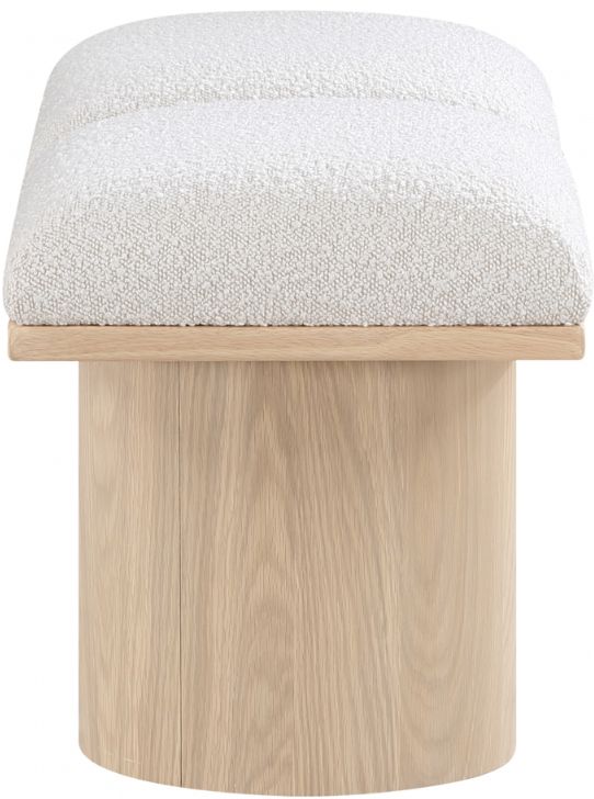 Meridian Furniture Pavilion 2-Piece Cream/Natural 31" Modular Bench Set-2