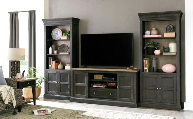 Hammary® Hancock Black/Brown Bookcase-1