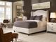 Century® Customizable Details Wing Upholstered Medium Headboard King Panel Bed-2