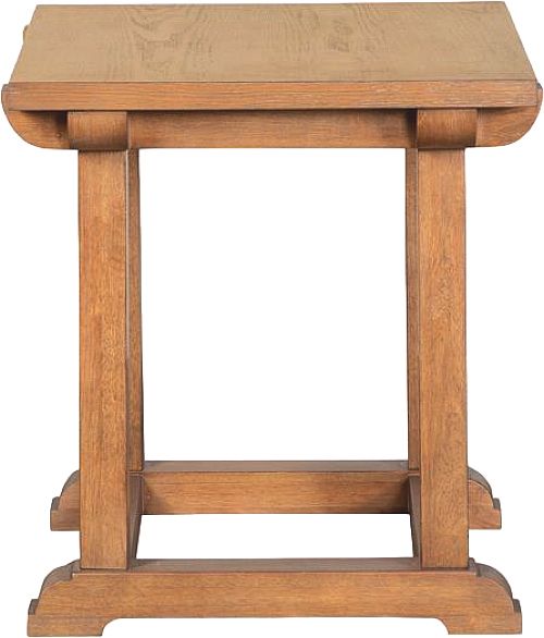 Magnussen Home® Lindon Belgian Wheat Rectangular End Table-2