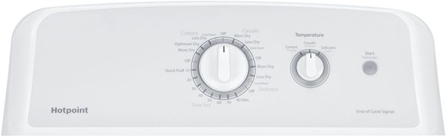 Hotpoint® 6.2 Cu. Ft. White Front Load Electric Dryer-2