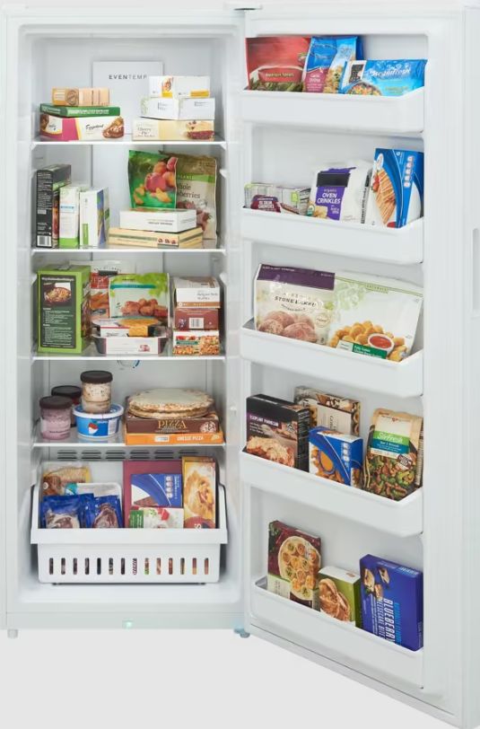 Frigidaire® 28" 16 Cu. Ft. White Upright Freezer-2