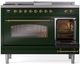 Ilve® Nostalgie II Series 48" Emerald Green Pro Style Dual Fuel Range-3