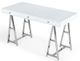 VIG Furniture Modrest Ostrow Stainless Steel/White Desk-1