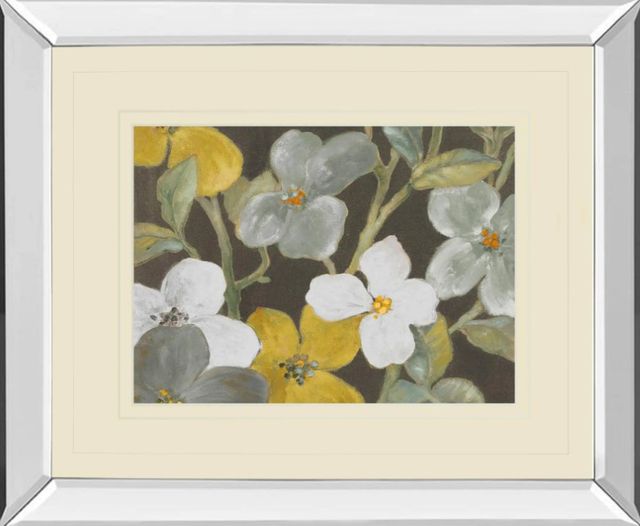 Classy Art Garden Party in Gray 1 by Lanie Loreth Mirror Framed Wall Art-0