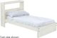 Crate Designs™ Furniture Cloud Full XL Youth Bookcase Bed-0