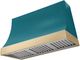 AGA Marquee 48" Salcombe Blue Wall Mounted Range Hood  with Brushed Brass Trim-0