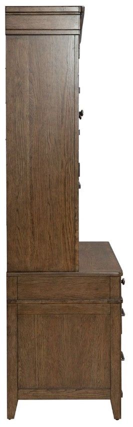 Liberty Furniture Carolina Park Amber Brown Credenza and Hutch-3