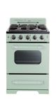 Unique® Appliances Classic Retro 24" Summer Mint Green Freestanding Natural Gas Range-0