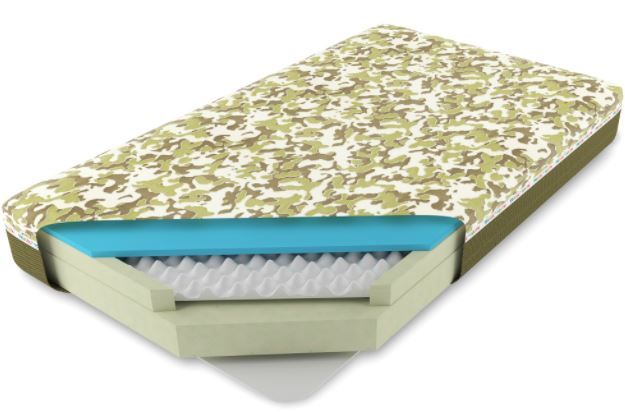 Glideaway® Youth Camouflage Full Memory Foam Mattress-3