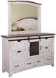 International Furniture Direct Pueblo White Mirror-1