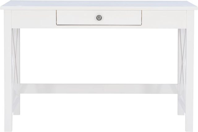 Linon Dover Antique White Writing Desk-1