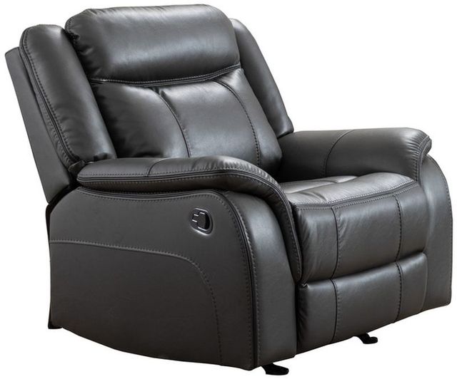 Mazin Furniture Paxton Grey Upholstered Rocker Recliner-0