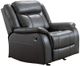 Mazin Furniture Paxton Grey Upholstered Rocker Recliner-0