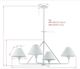 Forty West Daisy White 4-Light Chandelier-1