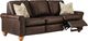 Best® Home Furnishings Customizable Weston Coll. Leather Manual Reclining Sofa with Honey Birch Legs-1