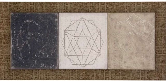 StyleCraft Tiles Beige/Black/Brown/Gray Wall Art-0